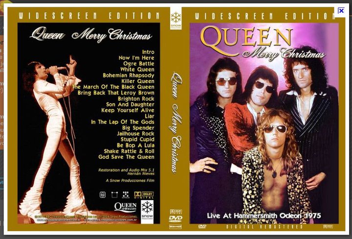 Pirated DVD of Queen with my image of Freddie Mercury. Ripped off again.