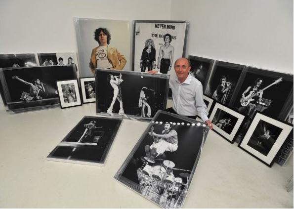 Prints and canvasses getting ready for an exhibition 2011
